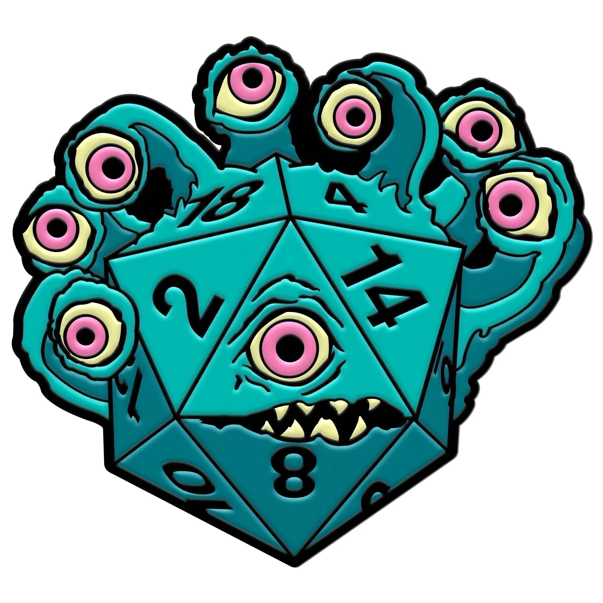 DieHolder / Eye Tyrant - Hard Enamel Adventure Dice Pin Metal by Norse Foundry - Out of Play