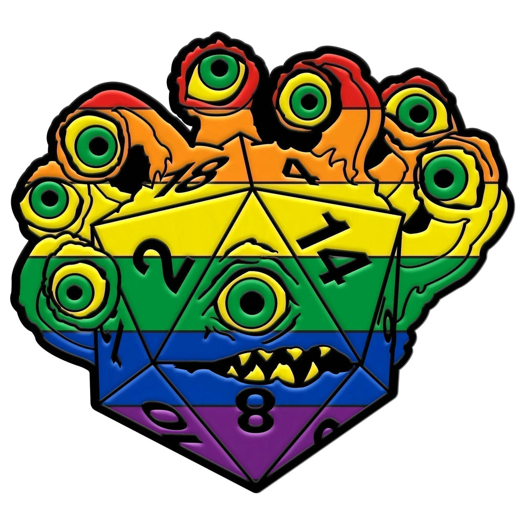 DieHolder / Eye Tyrant - Hard Enamel Adventure Dice Pin Metal by Norse Foundry - Out of Play