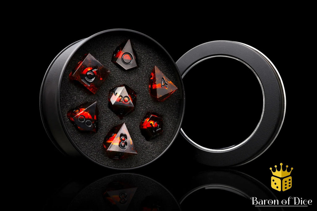 Evil Eye Liquid Core RPG Dice Set - 7 Pieces - Out of Play