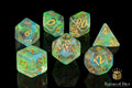 Blue Malachite RPG Dice Set - 7 Pieces - Out of Play