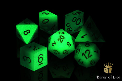 Blue Water Sharp Edge RPG Dice Set - 7 Pieces - Out of Play