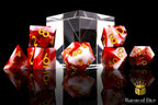 Carnage Sharp Edge RPG Dice Set - 7 Pieces - Out of Play