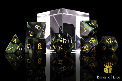 Natural Warp Stone RPG Dice Set - 7 Pieces BaronOfDice