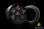 Pirate Skull Metal RPG Dice Set - 7 Pieces - Out of Play