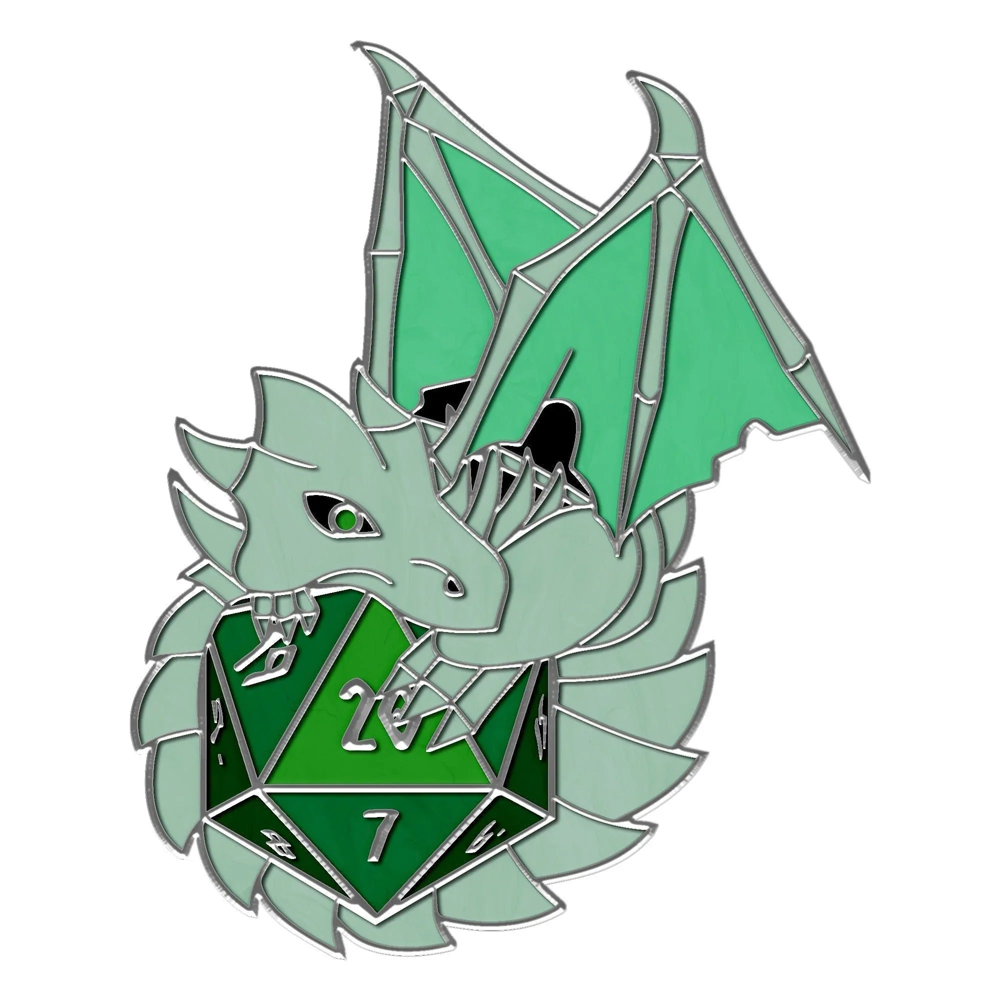 Dracolich - Hard Enamel Adventure Dice Pin Metal by Norse Foundry - Out of Play