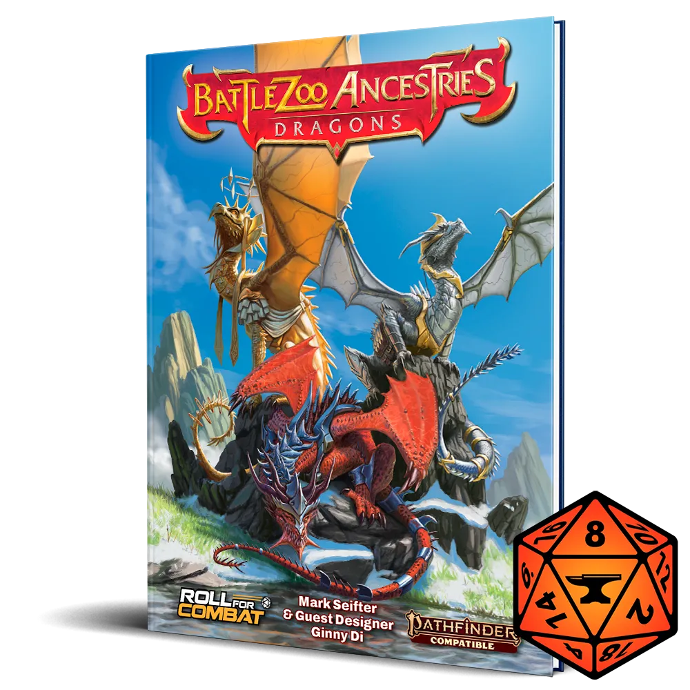 Battlezoo Ancestries: Dragons Hardcover & PDF Roll For Combat
