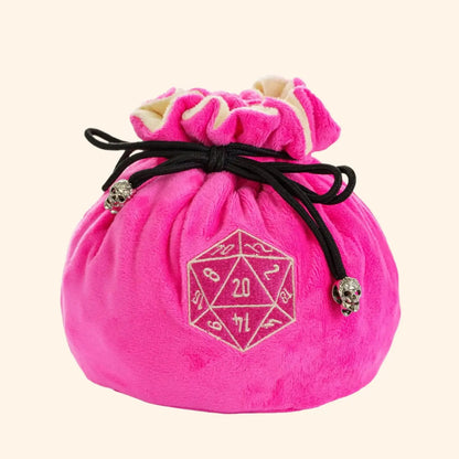 Drawstring Double-Layer Dice Bag - Out of Play Board Game Accessories