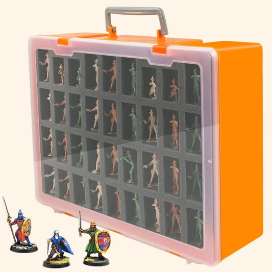 Dual-layer Miniature Figurine Organizer - Out of Play Board Game Accessories