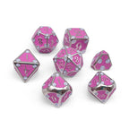Dungeon Delve - Arcane Trap 7 Piece RPG set Alloy Metal Dice - Out of Play