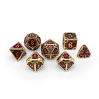 Dungeon Delve - Blood Oath 7 Piece RPG set Alloy Metal Dice - Out of Play
