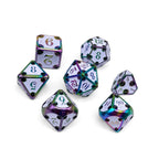 Dungeon Delve - Bone Yard 7 Piece RPG set Alloy Metal Dice - Out of Play