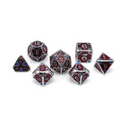 Dungeon Delve - Vampiric Corruption 7 Piece RPG set Alloy Metal Dice - Out of Play