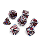 Dungeon Delve - Vampiric Corruption 7 Piece RPG set Alloy Metal Dice - Out of Play