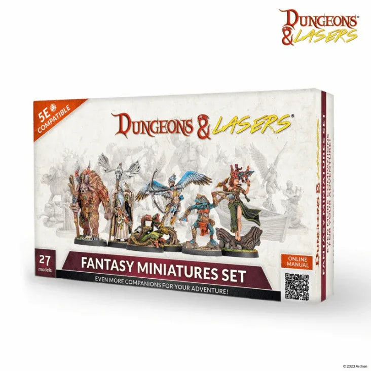Dungeons & Lasers: Fantasy Miniatures Set - Out of Play