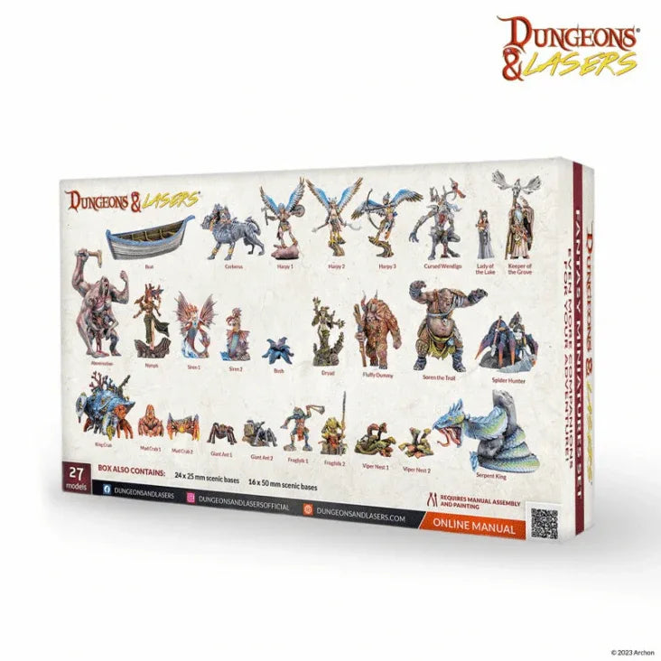 Dungeons & Lasers: Fantasy Miniatures Set - Out of Play