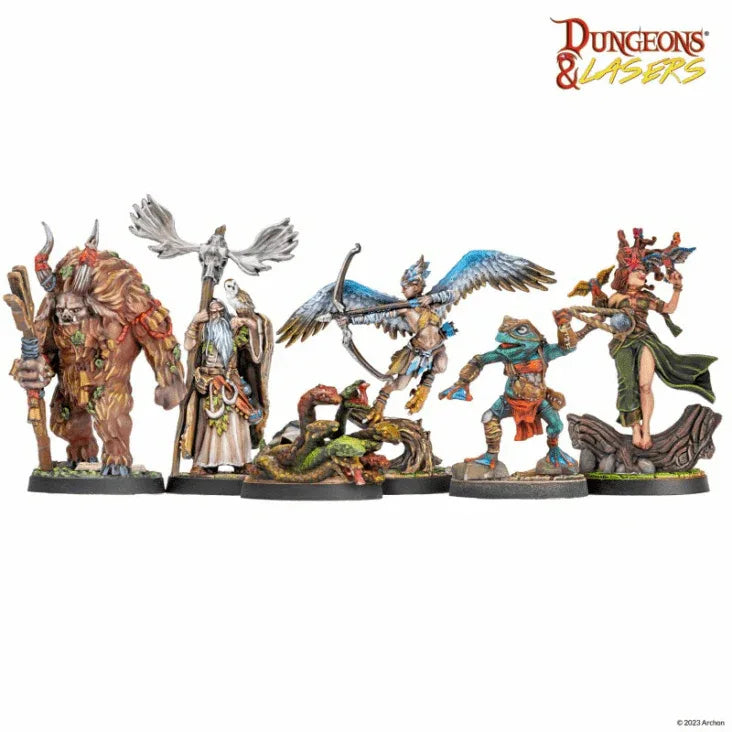 Dungeons & Lasers: Fantasy Miniatures Set - Out of Play