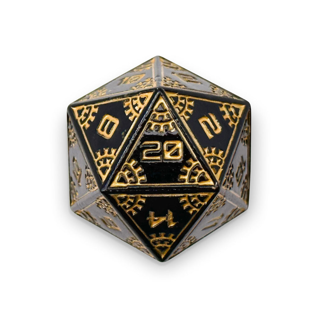 Space Dice Meteor Runestones™ - 25mm D20 - Eclipse - Out of Play