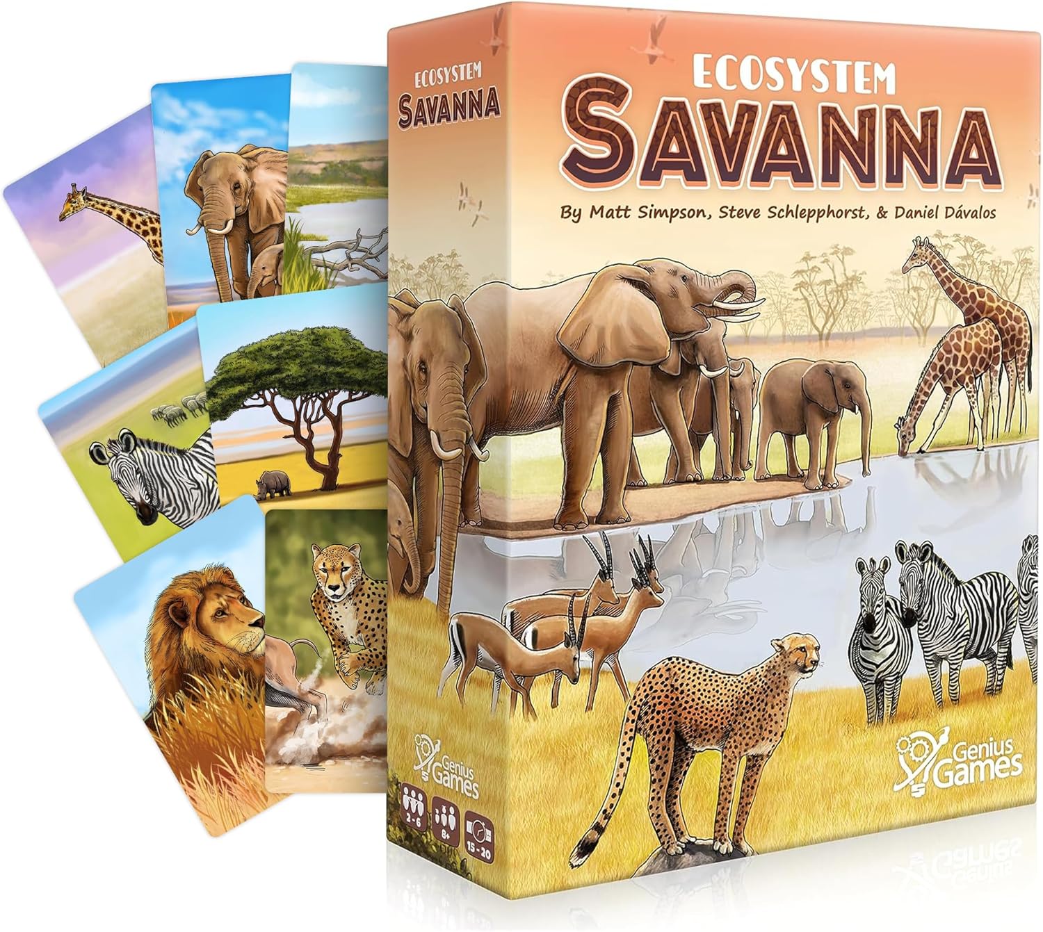 Ecosystem: Savanna | A Family Card Game About Animals on Grassy Woodland of African Savanna
