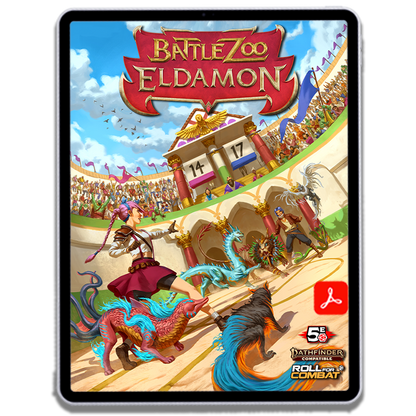 Battlezoo Eldamon Hardcover & PDF Roll For Combat