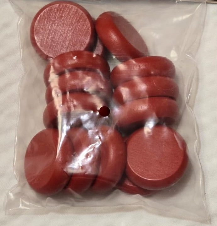 ELITE 14 Count Crokinole Discs (Choose from 10 colors) + Scoring Peg