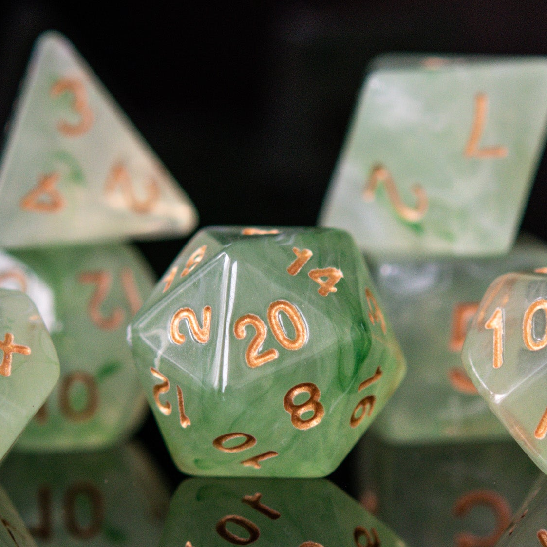 Elixir of Water Breathing Acrylic Dice Set