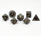 Emberlight - 7 Piece RPG Set Gemstone Dice - Out of Play