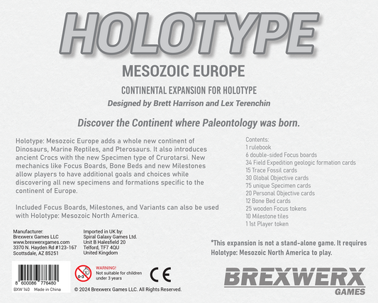 Holotype: Mesozoic Europe