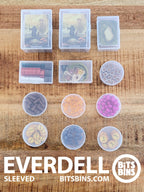 Bitsbins Everdell (sleeved) - 7 Pods, 3 XLs, 2 100+ Card Boxes - Out of Play