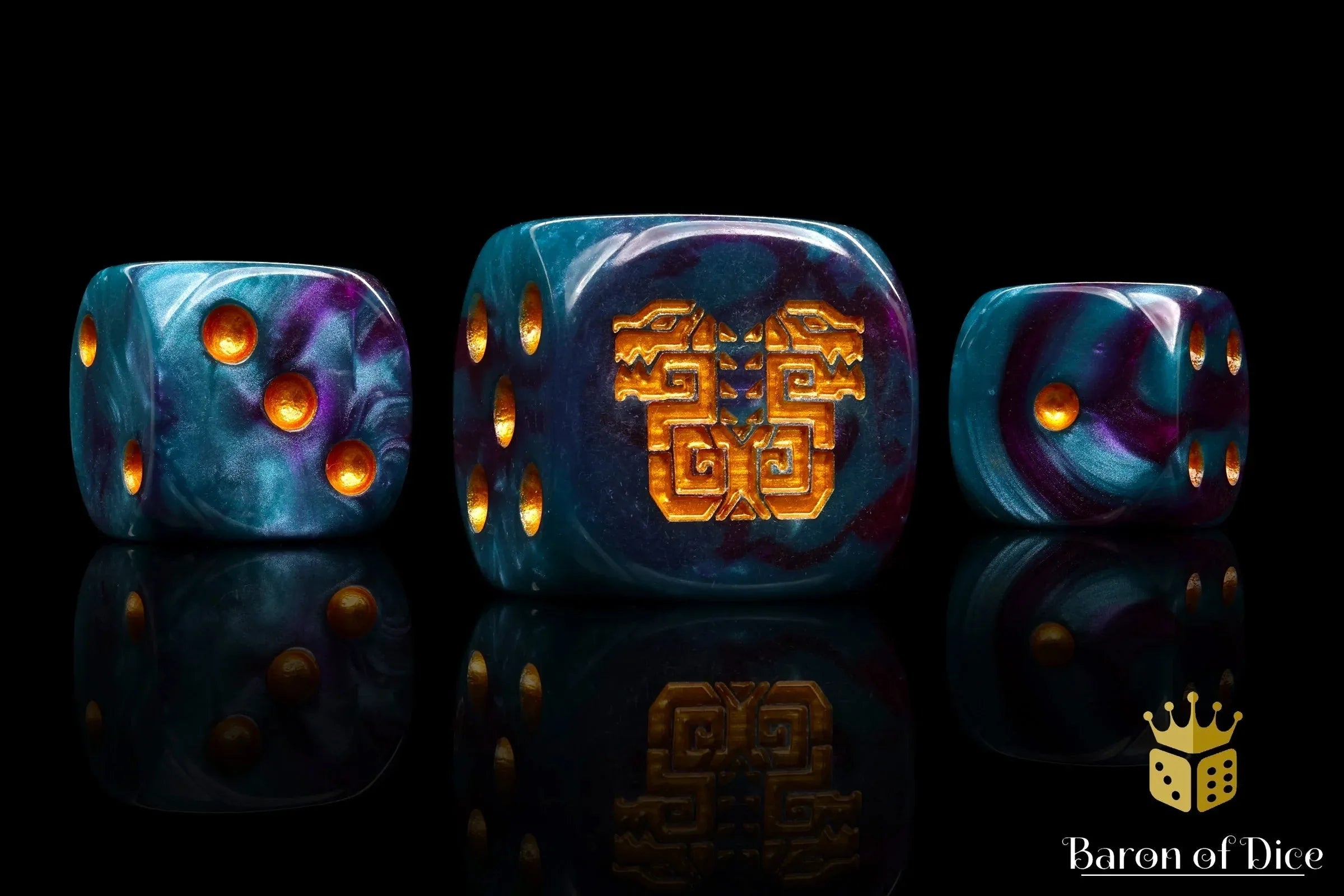 Mayan Lizard Dice - Out of Play