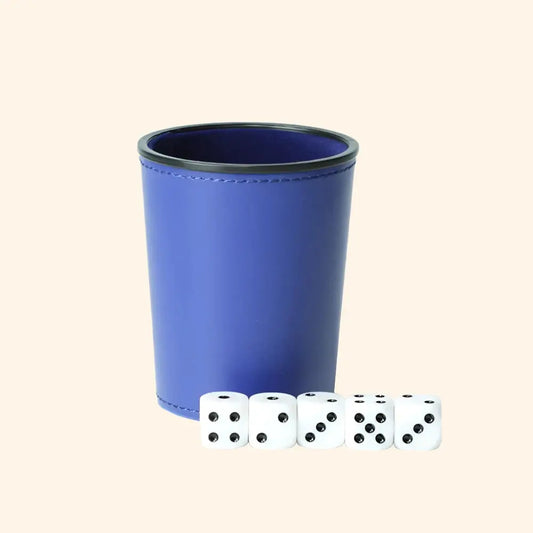 Faux Leather Flannel Dice Cup - Out of Play Board Game Accessories