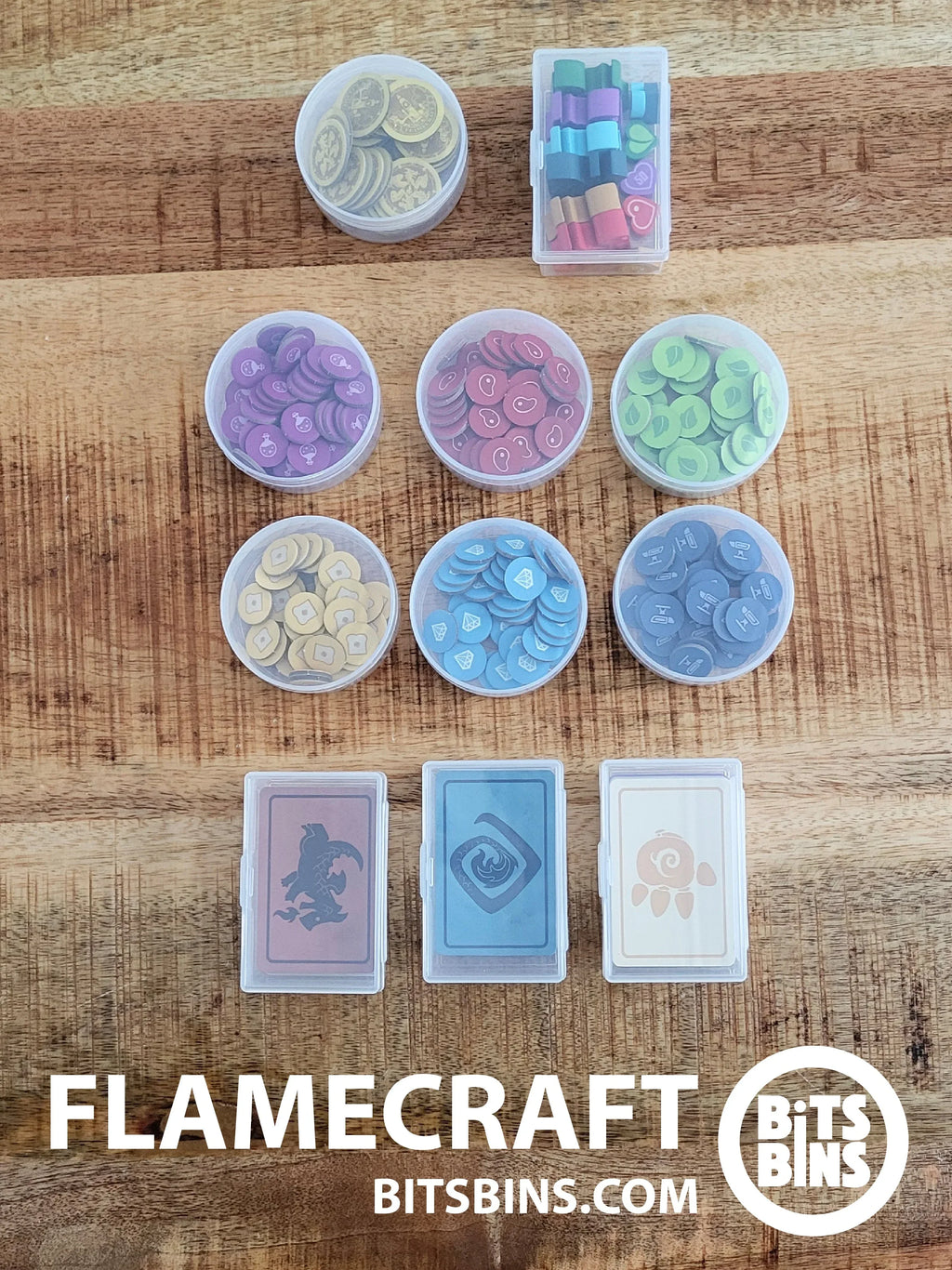 Bits Bins FLAMECRAFT (unsleeved) - 7 Pods, 4 Originals - Out of Play