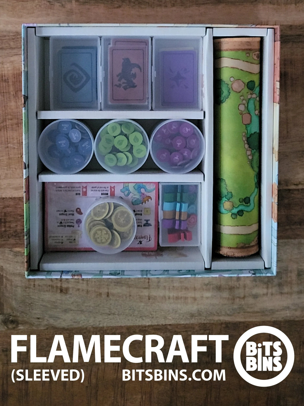 Bits Bins FLAMECRAFT (Sleeved) - 7 Pods, 1 Original, 3 XLs - Out of Play