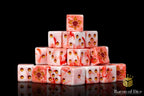 Fleur De Lis Dice - Bloody Rose - Out of Play