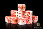 Fleur De Lis Dice - Bloody Rose - Out of Play