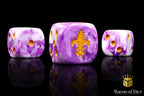 Fleur De Lis Dice - Purple - Out of Play