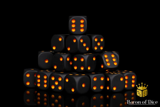 Matte Black Universal Dice - Out of Play