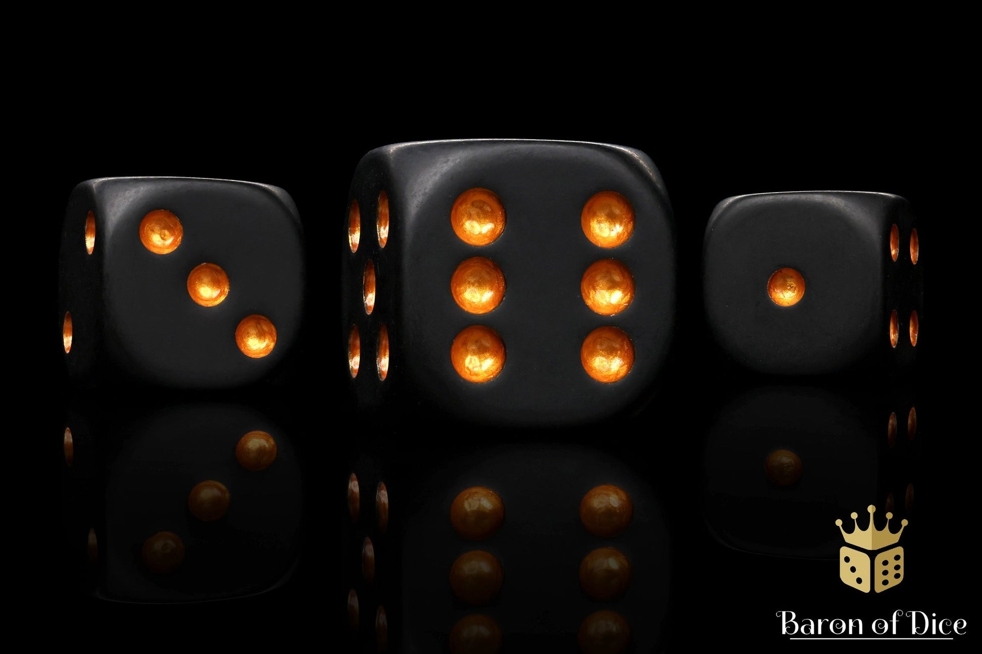 Matte Black Universal Dice - Out of Play