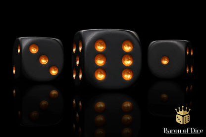 Matte Black Universal Dice - Out of Play