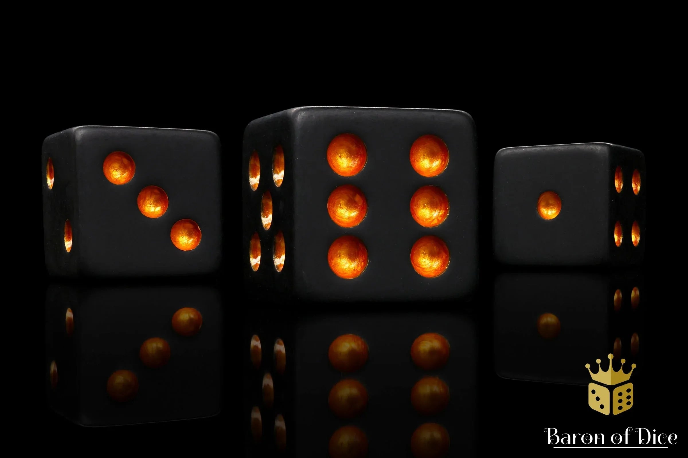 Matte Black Universal Dice - Out of Play