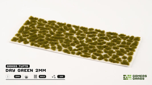 Gamers Grass - Grass Tuft - Dry Green (2mm) - Out of Play