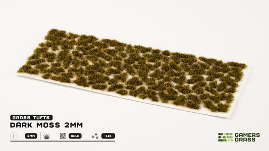 Gamers Grass - Grass Tuft - Dark Moss (2mm) - Out of Play