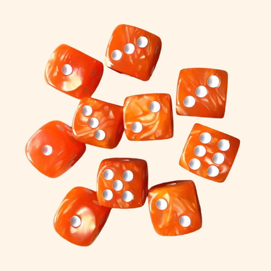 Garden Bloom Dice 7pc Set - Marigold - Out of Play Board Game Accessories