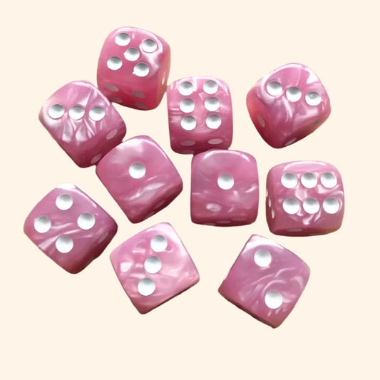 Garden Bloom Dice 7pc Set - Cherry Blossom - Out of Play Board Game Accessories