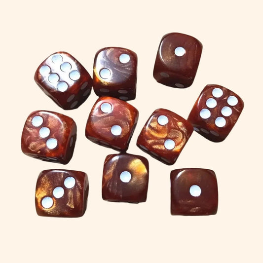 Garden Bloom Dice 7pc Set - Treebark - Out of Play Board Game Accessories