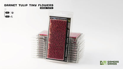 Gamers Grass - Tiny Flower Tuft Set - Garnet Tulip - Out of Play