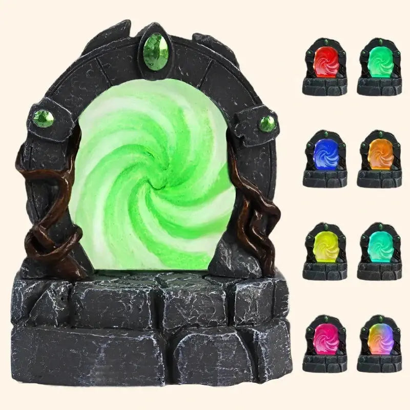 Glowing Portal Resin Miniature with Color-Changing LED Lights - Out of Play Board Game Accessories