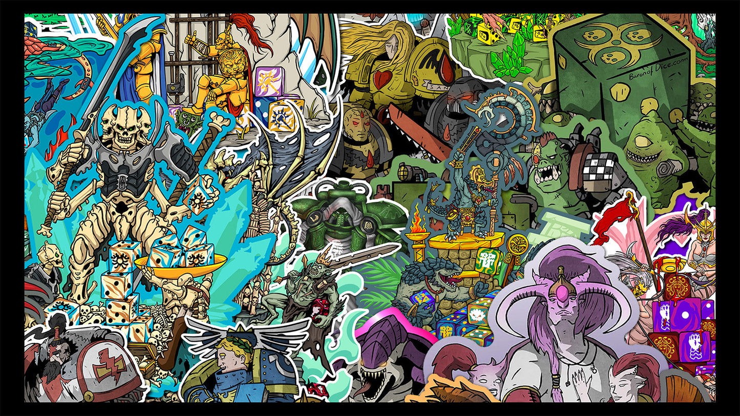 Grimdark Collage - 100+ XL Deck Box - Out of Play