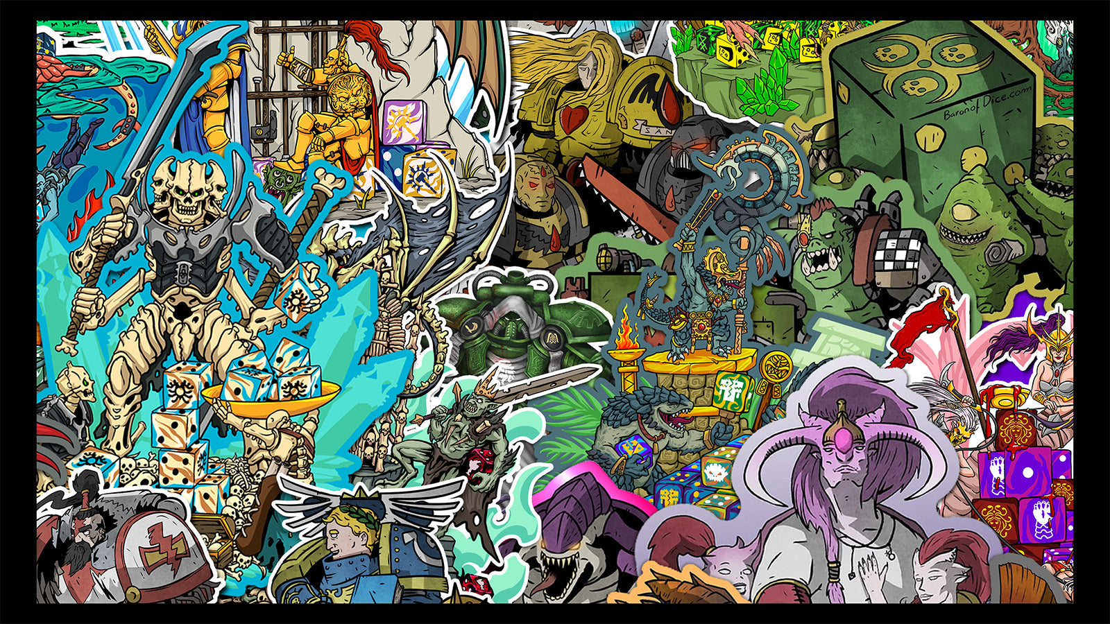 Grimdark Collage - 100+ XL Deck Box - Out of Play