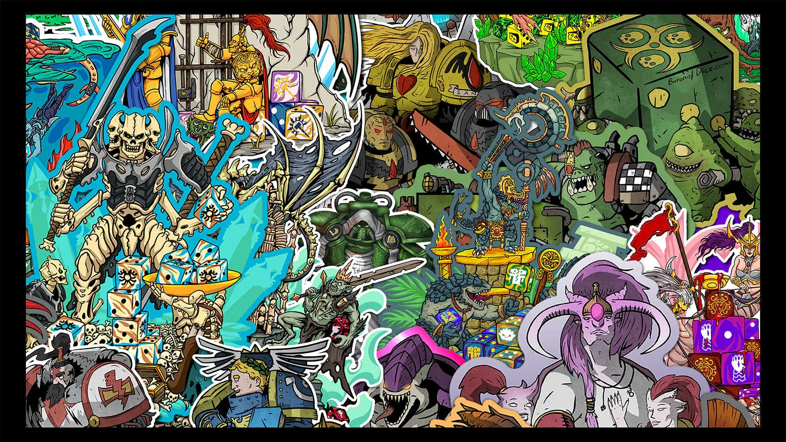 Grimdark Collage - 100+ XL Deck Box - Out of Play