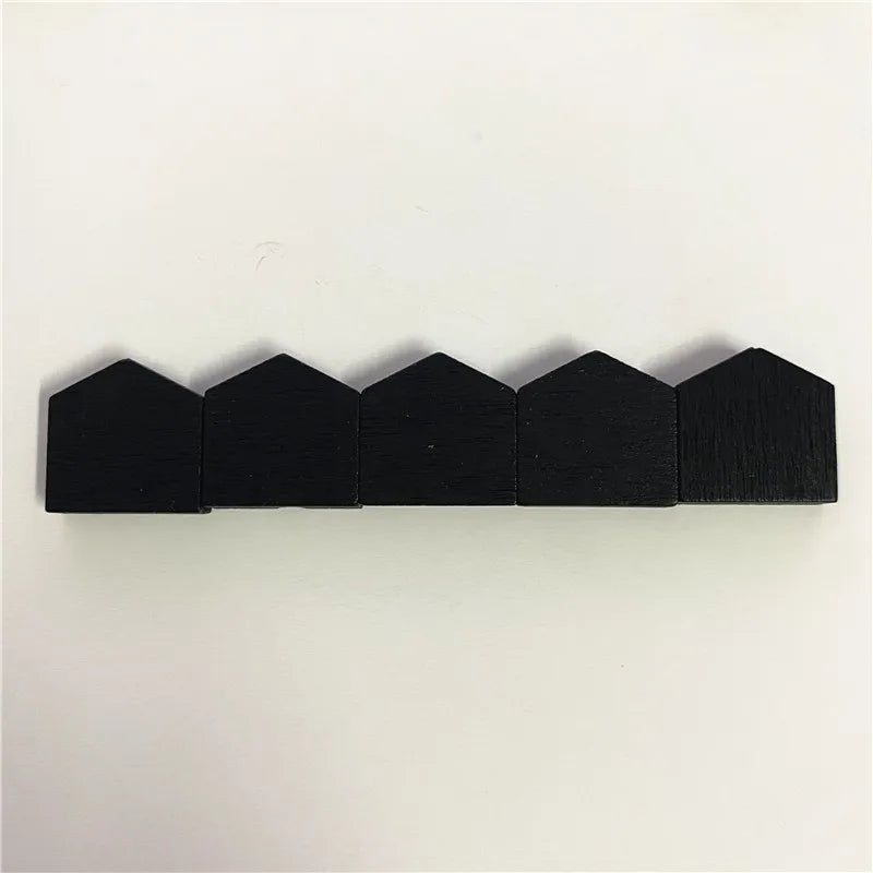 100Pcs Colorful Wooden House Pawn For Board games